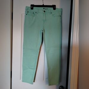 STYLUS Mint Green Skinny Ankle Jeans Size 12